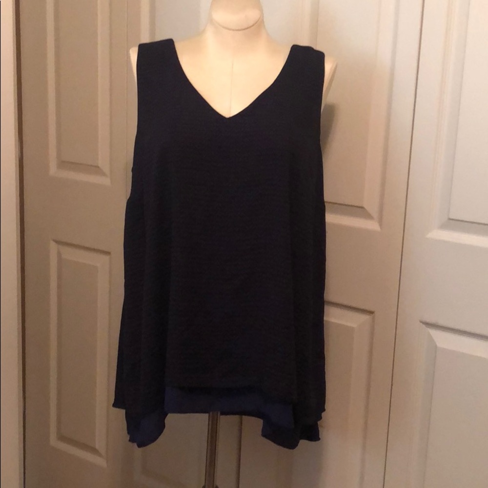 Reversible v neck Apt 9 1X blouse